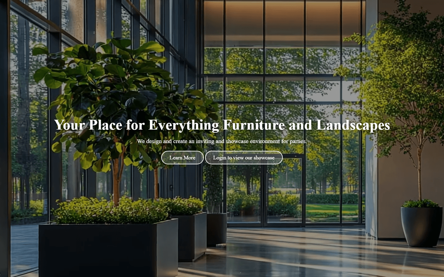 Furniture and landscaping website