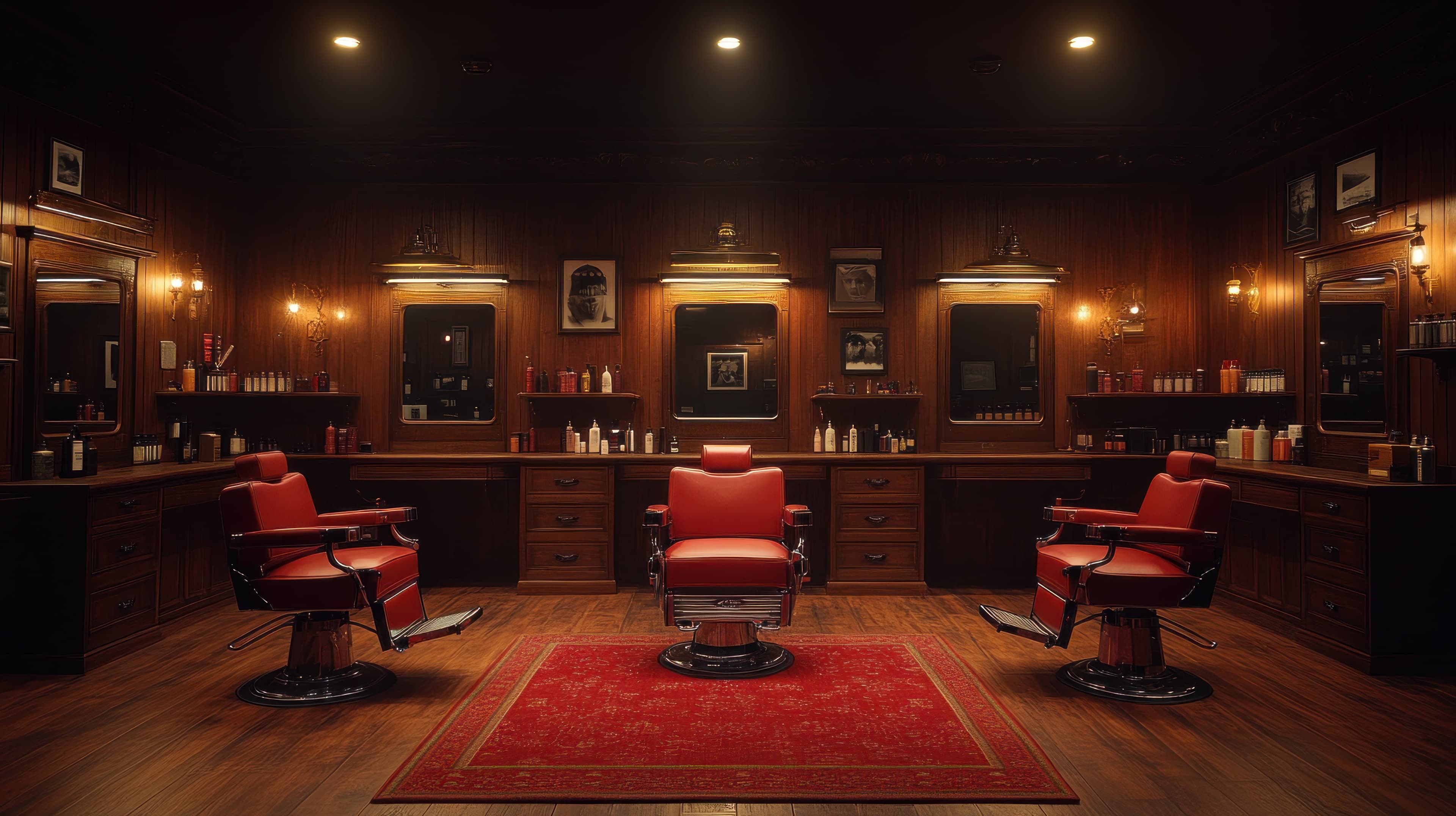 Vintage Barbershop interior