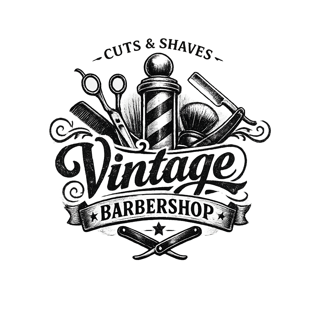 Vintage Barbershop Logo